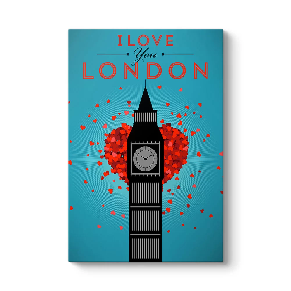 I Love You London Tablosu - Model 2